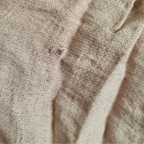 Mia Noura Sequin Leaves Embroidered Button Down Blouse Oversize Made in Turkey - Picture 7 of 9